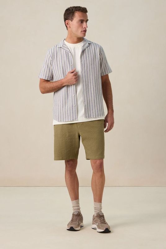 Sissy-Boy - Overhemd - Donkerblauw - 100% Katoen - Korte Mouwen