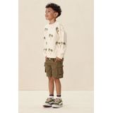 Witte sweater met palmboom