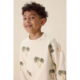 Witte sweater met palmboom
