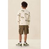 Witte sweater met palmboom