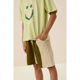 Groen gestreepte shorts