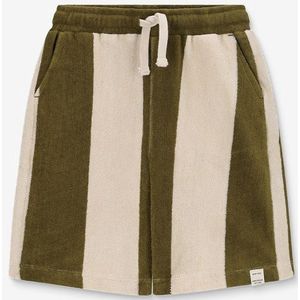 Groen gestreepte shorts