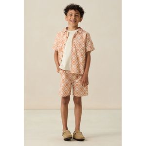 Sissy-Boy - Shorts - Oranje - 85% Katoen, 15% Linnen - Elastische Tailleband, Steekzakken