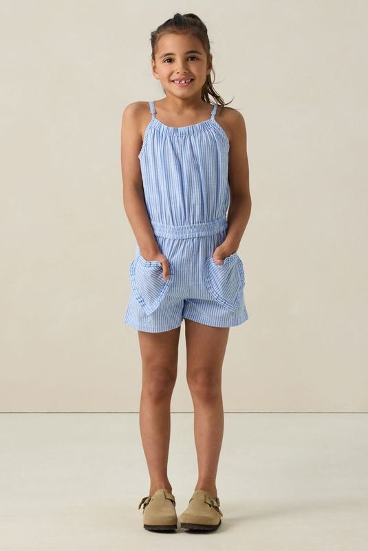Lichtblauwe playsuit