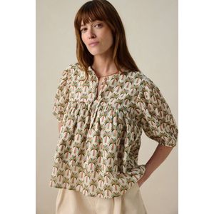 Blouse - Multicolour - Palmboomprint