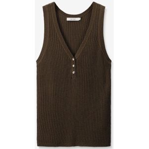 Sissy-Boy - Donkergroen - Gebreid Singlet