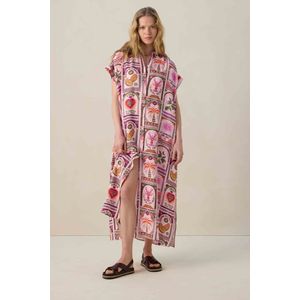 Sissy-Boy - Shirt Jurk - Multicolour - Maxi-lengte - Korte Mouwen