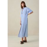 Sissy-Boy - Gestreepte Jurk - Blauw - Maxi-lengte - Pailletten