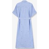 Sissy-Boy - Gestreepte Jurk - Blauw - Maxi-lengte - Pailletten