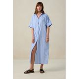 Sissy-Boy - Gestreepte Jurk - Blauw - Maxi-lengte - Pailletten