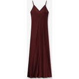 Donkerrode maxi-jurk