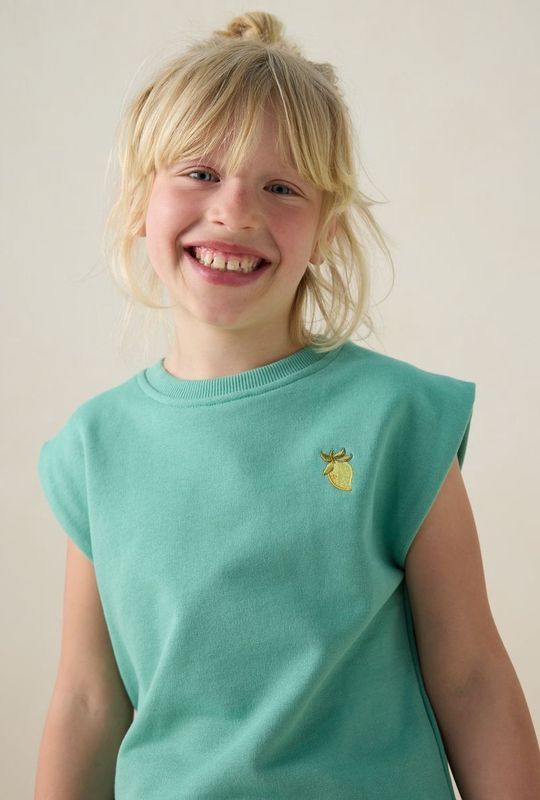 Sissy-Boy - Mouwloze Sweater - Groen - 100% Katoen