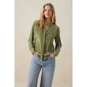 Sissy-Boy - Blouse - Groen - Met Borstzakken