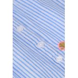 Sissy-Boy - Blouse - Blauw - Katoen - Ronde Hals Korte Mouwen