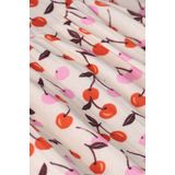 Sissy-Boy - A-lijn Jurk - Wit - Kersen Print - Maxi-lengte