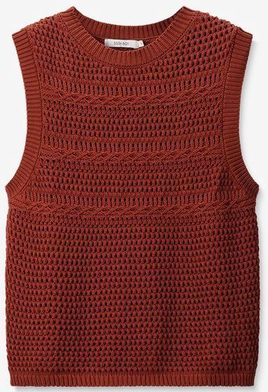 Sissy-Boy - Roodbruine - Gebreide Spencer