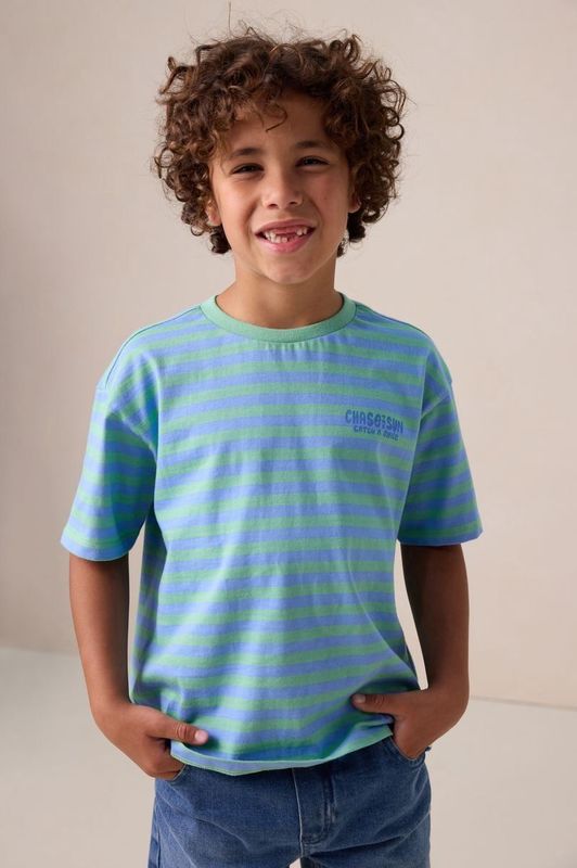 Sissy-Boy - Groen gestreept T-shirt