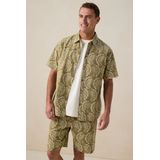 Sissy-Boy - Overhemd - Groen - Korte Mouwen - Relaxed Fit