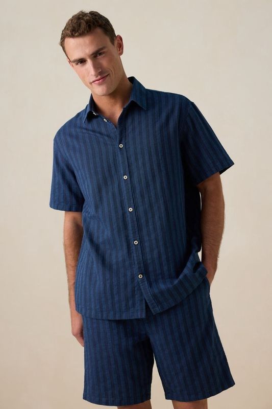 Sissy-Boy - Overhemd - Donkerblauw - Gestreept