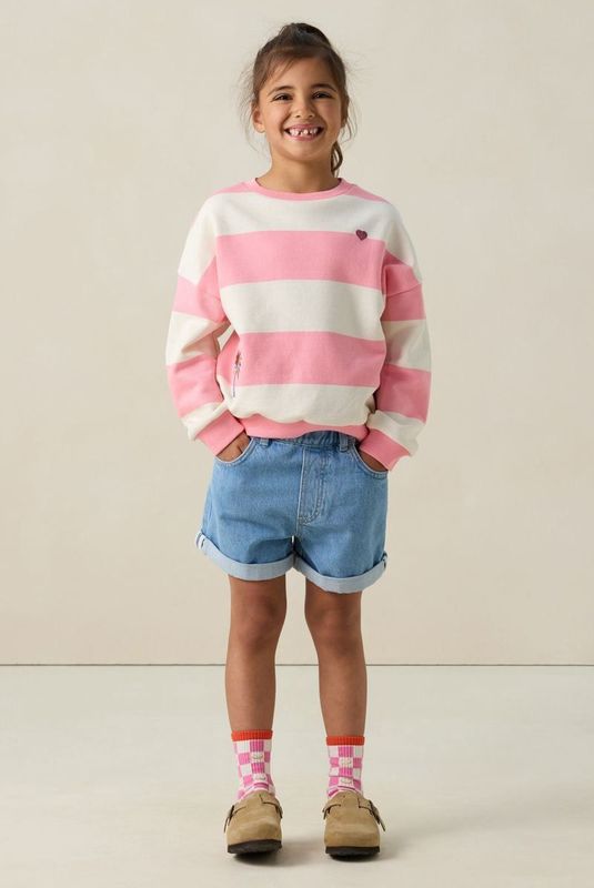 Sissy-Boy - Denim Short - Lichtblauw - Met Elastische Taille