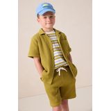 Sissy-Boy - Overhemd - Lichtgroen - 100% Katoen - Korte Mouwen, Knoopsluiting, Borstzak