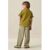 Sissy-Boy - Overhemd - Lichtgroen - 100% Katoen - Korte Mouwen, Knoopsluiting, Borstzak