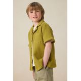 Sissy-Boy - Overhemd - Lichtgroen - 100% Katoen - Korte Mouwen, Knoopsluiting, Borstzak