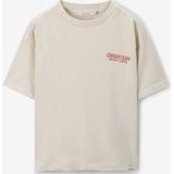 Sissy-Boy - Beige oversized T-shirt met artwork