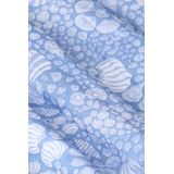 Sissy-Boy - Jurk - Blauw - Korte Mouwen - Mini-lengte - Loose Fit - Knoopsluiting