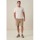 Beige badstof polo