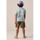 Sissy-Boy - Oversized T-shirt - Blauw - 100% Katoen - Surf Artwork