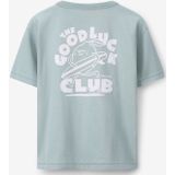 Sissy-Boy - Oversized T-shirt - Blauw - 100% Katoen - Surf Artwork