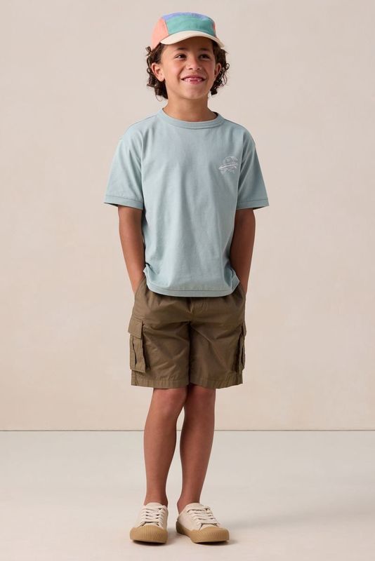 Sissy-Boy - Oversized T-shirt - Blauw - 100% Katoen - Surf Artwork