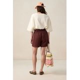 Sissy-Boy - Korte Broek - Donkerrood - Mid Waist - Elastische Tailleband