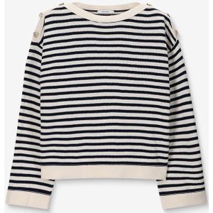 Sissy-Boy - Witte Trui - Streeppatroon - Katoen