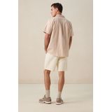 Oranje overhemd met strepen