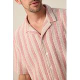 Oranje overhemd met strepen