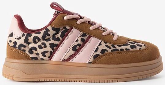 Sissy-Boy - Sneakers - Bruin - Leopard Print - Sportieve Zool