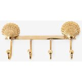 Sissy-Boy - Kapstokhaken - Goudkleurig - 4 Haken - 17 x 8 x 2,5 cm