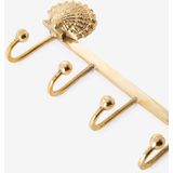 Sissy-Boy - Kapstokhaken - Goudkleurig - 4 Haken - 17 x 8 x 2,5 cm