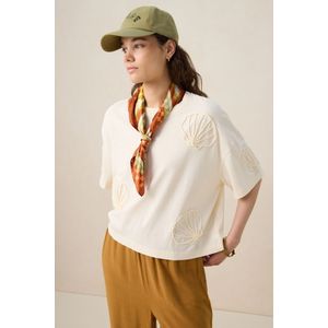 Sissy-Boy - T-shirt - Wit - Met Schelpen