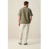 Sissy-Boy - Donkergroen - T-shirt - Gestreept - Korte Mouwen - Boxy Oversized Fit