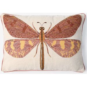Sissy-Boy - Jacquard Kussen - Oranje - 45x60 cm - Dragonfly