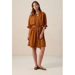 Sissy-Boy - Jurk - Bruin - Met Embroidery