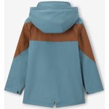 Sissy-Boy - Lange Regenjas - Blauw - Colourblock
