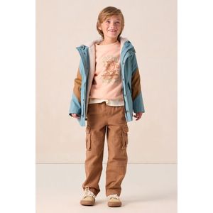 Sissy-Boy - Lange Regenjas - Blauw - Colourblock