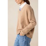 Sissy-Boy - V-hals Trui - Bruin - Lange Mouwen - Relaxed Fit