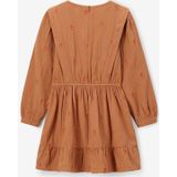 Sissy-Boy - Jurk - Lichtbruin - Met Flamingo Borduursels