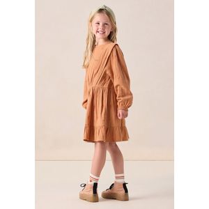 Sissy-Boy - Jurk - Lichtbruin - Met Flamingo Borduursels