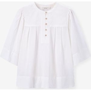 Sissy-Boy - Blouse - Wit - Driekwart Mouwen - Regular Fit